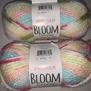 2 Premier Yarns Bloom Chunky Yarn Snapdragon 109 Yds